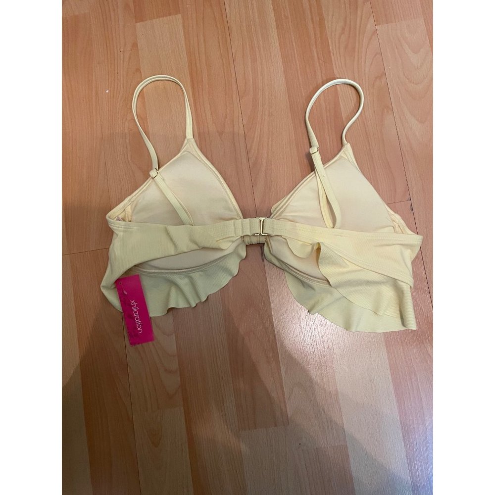 Xhilaration Women’s SZ XL (12-14) Yellow Bikini Top NWT - Picture 4 of 7